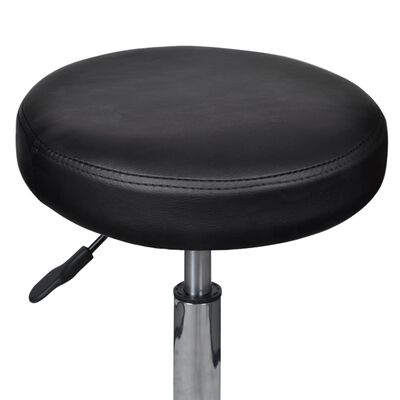 vidaXL Kancelárske stoličky 2 ks čierne 35,5x84 cm umelá koža
