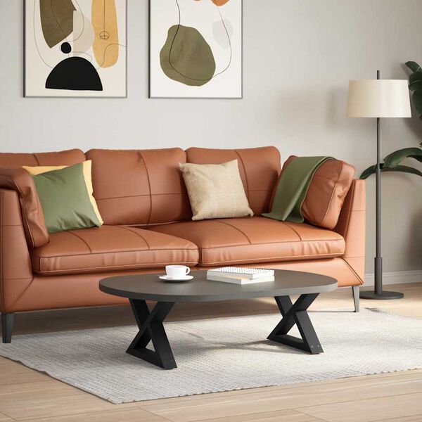 vidaXL Nohy konferenčn&eacute;ho stol&iacute;ka 2 ks čierne 50x(30-31,3) cm oceľov&eacute;