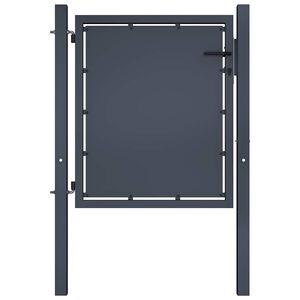 vidaXL Z&aacute;hradn&aacute; br&aacute;na z ocele 100x75 cm antracitov&aacute;