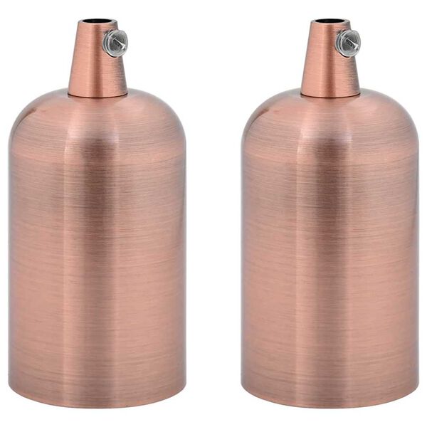 VidaXL držiaky l&aacute;mp 2 ks červen&yacute; bronz E27