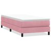 vidaXL Box Spring Posteľ bez matraca Ružov&aacute; 90x210 cm Zamat