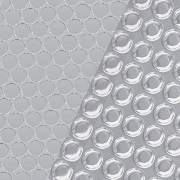 vidaXL Bazénová plachta strieborná 417 cm PE