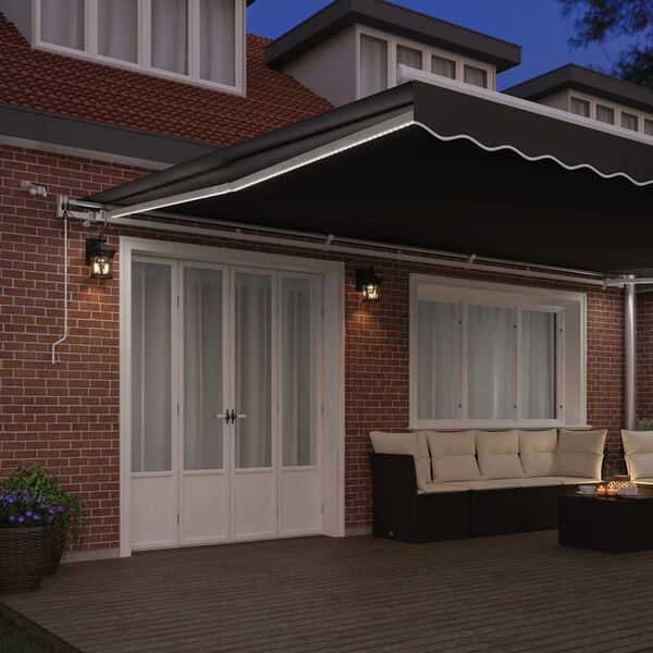 vidaXL Markíza s Biela 6 x 3 m Kov