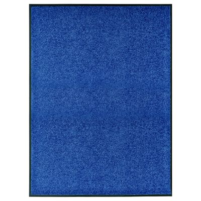 vidaXL Rohožka, prateľná, modrá 90x120 cm