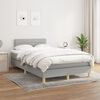 vidaXL Boxspring posteľ s matracom bledosiv&aacute; 120x190 cm l&aacute;tka
