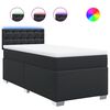 vidaXL Boxspring posteľ s matracom čierna 90x200 cm umel&aacute; koža