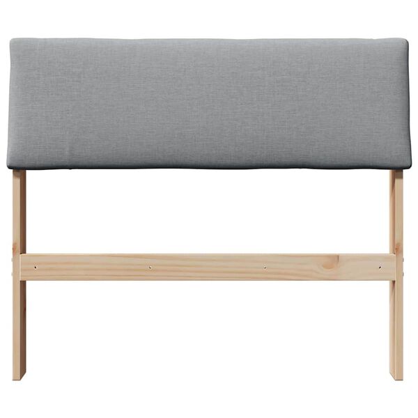 vidaXL Čalúnené čelo postele Svetlosivá 100 cm