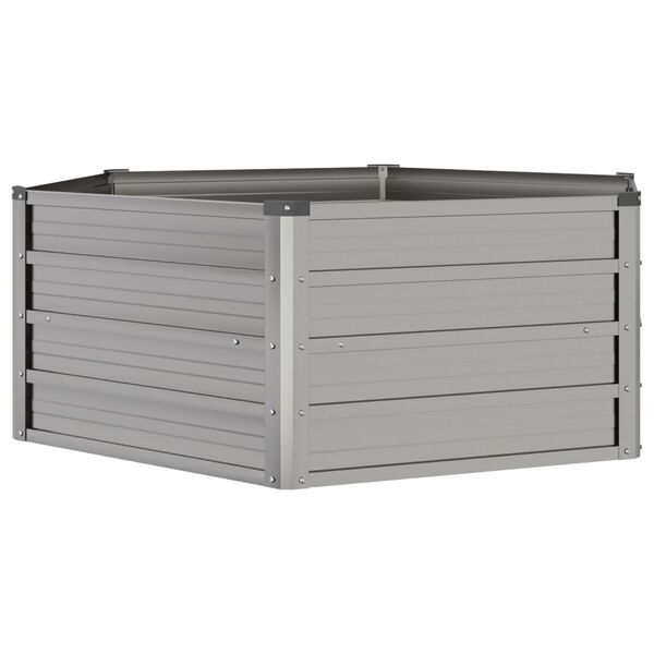 vidaXL Vyvýšený záhradný záhon, hrdzavý 129x129x45 cm, cortenová oceľ