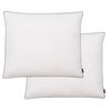 vidaXL Vank&uacute;&scaron;e 2 ks v&yacute;plň z p&aacute;peria/peria ľahk&eacute; 70x60 cm biele