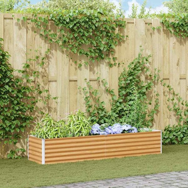 vidaXL Vyv&yacute;&scaron;en&yacute; z&aacute;hradn&yacute; z&aacute;hon 195 x 50 x 36 cm Pozinkovan&aacute; oceľ