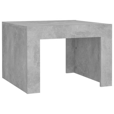 vidaXL Konferenčný stolík betónový sivý 50x50x35 cm drevotrieska