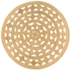 vidaXL Ručne vyroben&yacute; koberček z pletenej juty 210 cm