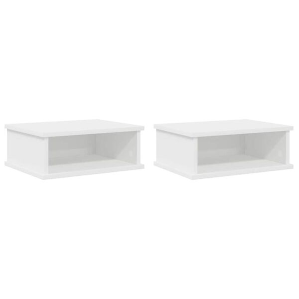 vidaXL Nočn&yacute; stol&iacute;k 2 pcs Biela 40 x 31 x 15 cm Kompozitn&eacute; drevo