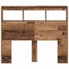 vidaXL Zadné čelo Staré drevo 120 x 17 x 102 cm Kompozitné drevo