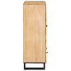 vidaXL Highboard s dverami Hned&aacute; 40 x 33 x 110 cm Mas&iacute;vne mango drevo