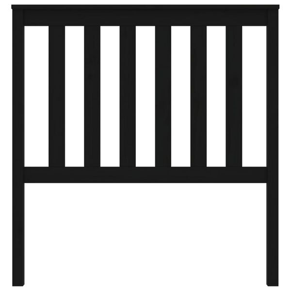 vidaXL Čelo postele čierne 96x6x101 cm masívna borovica