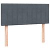 vidaXL Posteľn&yacute; r&aacute;m boxspring s matracom tmavosiv&yacute; 120x220 cm zamat