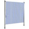 vidaXL Vonkaj&scaron;ia roleta modro-biela 150x270 cm l&aacute;tka a oceľ
