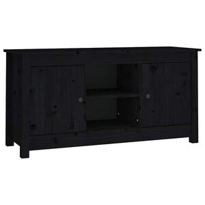 vidaXL TV skrinka čierna 103x36,5x52 cm mas&iacute;vna borovica