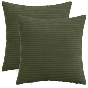 vidaXL Poťah na podložku 2 pcs HEERLEN Zelen&aacute; 30 x 30 cm man&scaron;estr