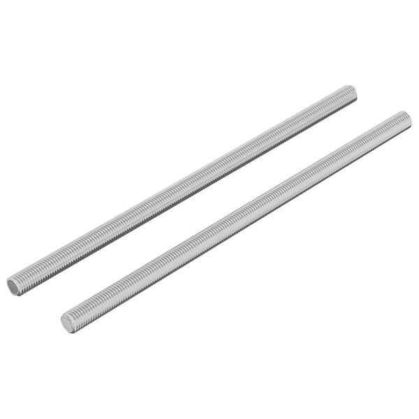 vidaXL Skrutkov&aacute; tyč 2 pcs Strieborn&aacute; 6 x 135 mm Oceľ