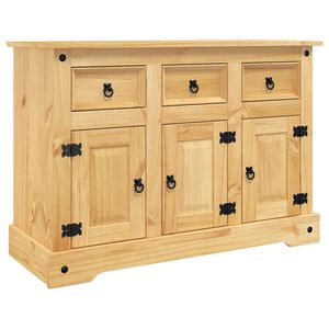 vidaXL Komoda &bdquo;Corona&ldquo; hned&aacute; 112x44x78 cm mas&iacute;vne drevo mexick&aacute; borovica