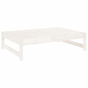 vidaXL Z&aacute;hradn&aacute; podnožka biela 120x80 cm mas&iacute;vna borovica