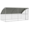 vidaXL Klietka pre sliepky s 1 dverami 2 ks Strieborn&aacute; 400x200x200cm