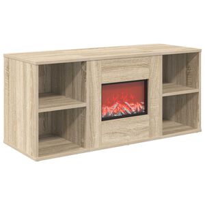 vidaXL Elektrick&yacute; krb Sonoma 100 x 37 x 45,5 cm Kompozitn&eacute; drevo