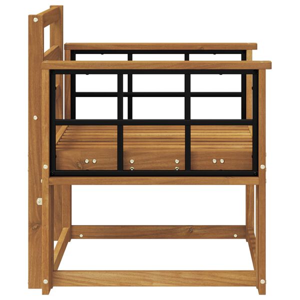 vidaXL Vonkaj&scaron;ia pohovka Pevn&eacute; ak&aacute;ciov&eacute; drevo Pr&iacute;rodn&aacute;