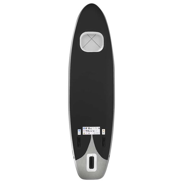 vidaXL Nafukovací Stand up paddleboard, čierny 360x81x10 cm