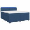 vidaXL Posteľ boxspring s matracom Modr&aacute; 160 x 200 cm L&aacute;tka