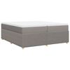 vidaXL Boxspring posteľ s matracom sivohned&yacute; 200x200 cm l&aacute;tka