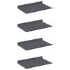 vidaXL Z&aacute;vesn&aacute; polica N&aacute;stenn&yacute; 4 pcs Antracit 30 x 18 x 2,5 cm Oceľ