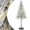 vidaXL Vianočn&yacute; stromček s 300 LED-i Biela 210 cm PE a oceľ