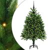 vidaXL Vianočn&yacute; stromček s 150 LED-i so stojanom Zelen&aacute; 120 cm PE