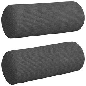vidaXL Podložkov&eacute; vank&uacute;&scaron;e 2 pcs Tmavo &scaron;ed&aacute; &Oslash; 15 x 40 cm