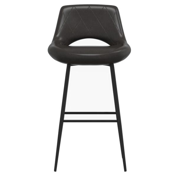 vidaXL Barová stolička sivá umelá koža