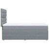 vidaXL Boxspring posteľ s matracom bledosiv&yacute; 100x200 cm l&aacute;tka