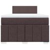 vidaXL Boxspring posteľ s matracom tmavohned&aacute; 120x190 cm l&aacute;tka
