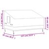 vidaXL Obal na 2-miestnu lavicu 137x97x48/74 cm 600D oxford