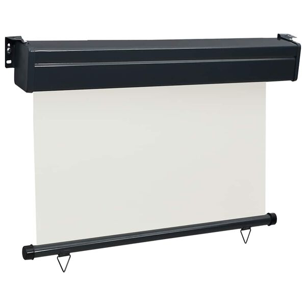vidaXL Bočná markíza na balkón 80x250 cm, krémová