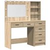 vidaXL Toaletn&yacute; stol&iacute;k 2 ks Hned&aacute; 78.5 x 41 x 135 cm Kompozitn&eacute; drevo
