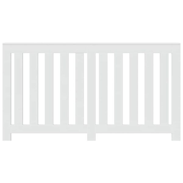 vidaXL Kryt na radi&aacute;tor biely 149x20x82 cm kompozitn&eacute; drevo