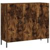 vidaXL Komoda dymov&yacute; dub 90x34x80 cm kompozitn&eacute; drevo