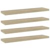 vidaXL Pr&iacute;davn&eacute; police 4 ks, dub sonoma 40x10x1,5 cm, kompozitn&eacute; drevo