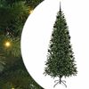 vidaXL Umel&yacute; vianočn&yacute; stromček Zelen&aacute; 210 cm PE a PVC
