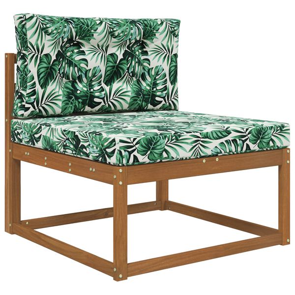 vidaXL Vank&uacute;&scaron; na vonkaj&scaron;iu pohovku 2 pcs Vzor listov Polyester