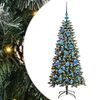 vidaXL Umel&yacute; vianočn&yacute; stromček Zelen&aacute; 120 cm PVC, plast a oceľ