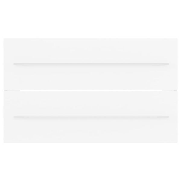 vidaXL Skrinka so vstavan&yacute;m um&yacute;vadlom biela drevotrieska